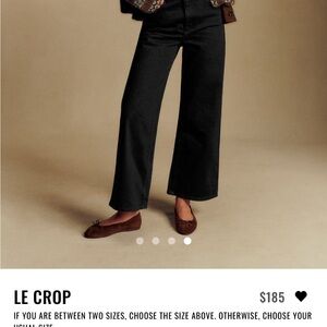 Sezane Black Denim Ankle Jeans